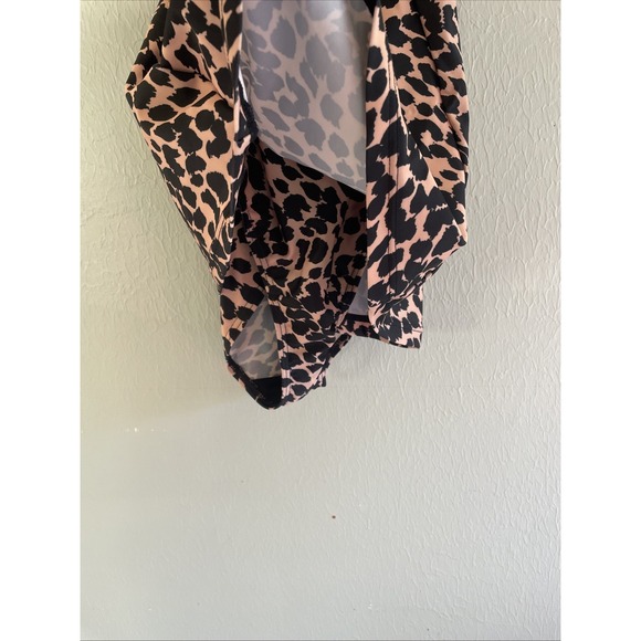 Collectif X Playful Promises Leopard Skirted Swimsuit Pin Up Rockabilly Sz 4, Xs - Picture 7 of 13